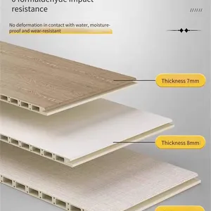 Bamboo and Wood Fiber Integrated Wall Panel Series Products, Light - Style, Environmentally Friendly Materials, Quality Guaranteed thumbnail-2