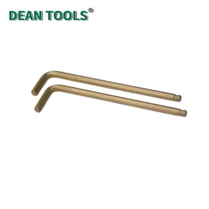Non-Sparking Hex Key With Ball Wrench, Non-Sparking Spanner L-Type Hex Allen Key With Ball End, Spark-free Safety Spanner thumbnail-2