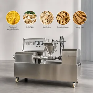 GW0876 High Output Soybean Tofu Skin Machine 40kg/h Automatic Soya Protein Extruder for Central Kitchen and Factory thumbnail-4