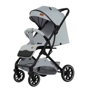 EN1888-2 Certified Lightweight Foldable Baby Stroller Aluminum Alloy Stainless Steel Frame High Quality Kids Carrier for 0-3 thumbnail-4