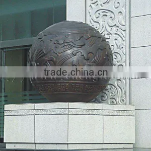 Outdoor Bronze Abstract Ball Sculpture thumbnail-1