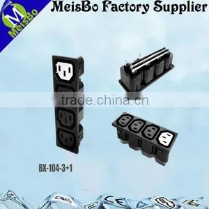 Non-grounded Nylon pc 4 Way Electrical Extension Socket thumbnail-1