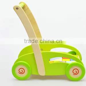 Unique Baby Walker Wooden Push Toys With Blocks for Toddlers thumbnail-2