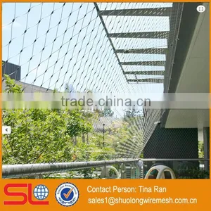 2mmx50mm Stainless Steel Rope Mesh Green Wall thumbnail-3