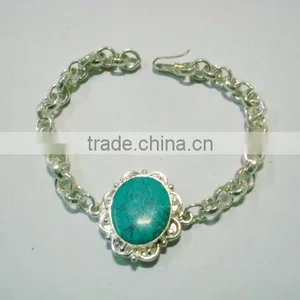 Turquoise Gemstone Bracelet thumbnail-1