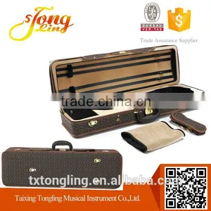 High Grade Leather Violin Case With Lock thumbnail-1