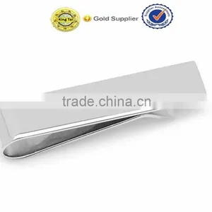 New Manufacture Promotional Cheap High Quality Custom Blank Silver Tie Clip thumbnail-1