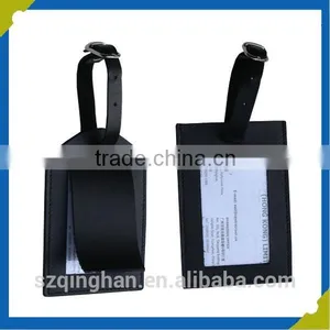 Custom Logo Luggage Tag Metal Buckle Design Tag Leather Material Luggage Tag thumbnail-1