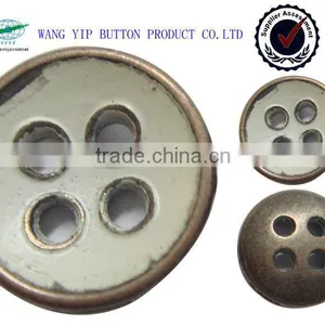 6.5mm Metal 4 Holes Round Painted Easy Button thumbnail-1