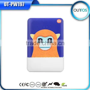 New A A 18650 Battery Lovely Cartoon Power Bank Free Custom Logo thumbnail-3