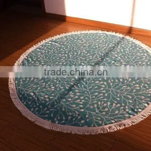 480g/m2 Aztec Round Tassel Beach Towel With White Tassel for Australia Market thumbnail-1
