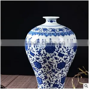 Jingdezhen China Antique Blue and White Custom Made Flower Vase for Wholesale Supplier's Choice thumbnail-5