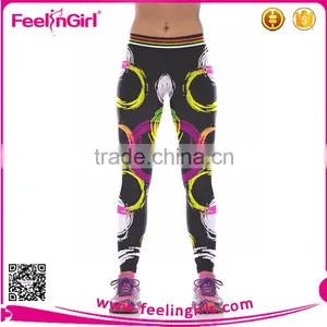 Ladies Stretchy Sports Wear Custom Fitness Leggings thumbnail-2