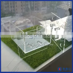 Wholesale Clear Acrylic Flowers Box Cut Hat Rose Box for Flower Packaging Box thumbnail-3