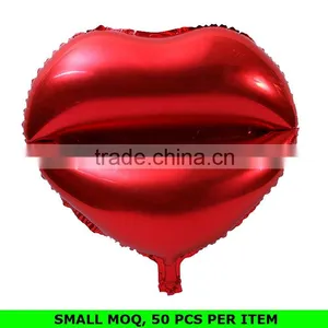 Hot Sale Fashion Red Lip Foil Balloon Valentines Day Decorations thumbnail-1