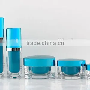 Fancy Acrylic Lotion Bottle With Cover Blue thumbnail-3