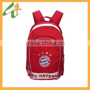 Girls Red Color Cute Canvas Backpack thumbnail-1