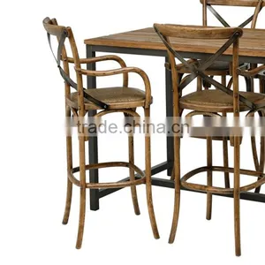 2016 Metal Antiquity KD Style Bar Stool Garden Stool thumbnail-3
