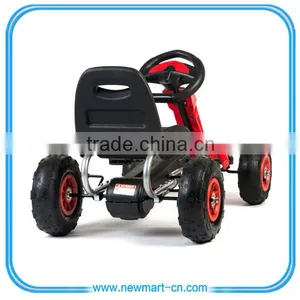 Pedal Kids Go Kart Rubber Tyres Ride On Childrens Cart Gokart thumbnail-5