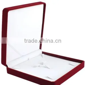 2015 Hot Sale Jewlery Set Box Velvet Flannelette Flocking Custom Hot Neckalace thumbnail-1