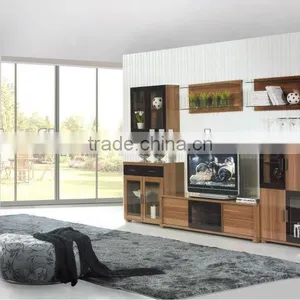 Modern Wooden TV Cabinet Set thumbnail-1