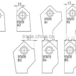Cutting Bit/insert of Newen Standard thumbnail-1