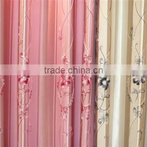 2014 China Wholesale Ready Made Curtain,embroidery Organza Shower Curtain thumbnail-1