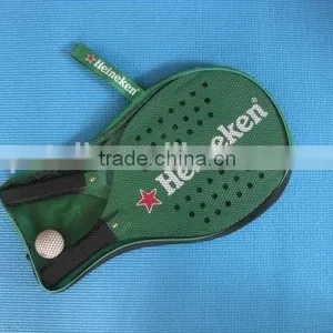Promotional Green Wooden Beach Rackets With Holes, Wooden Beach Tennis Rackets thumbnail-1