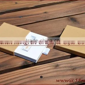 Drawer Kraft USB Flash Drive Gift Box With Elastic thumbnail-1