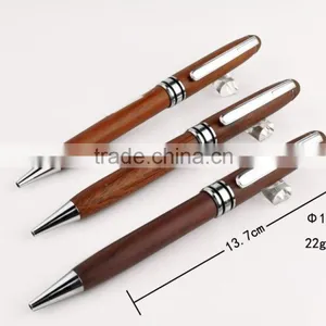 Hot Sell Logo Engraved Red Wooden Pens for Promotion thumbnail-1