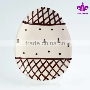Egg Shape Personalized Porcelain Plates White Porcelain Plate thumbnail-1