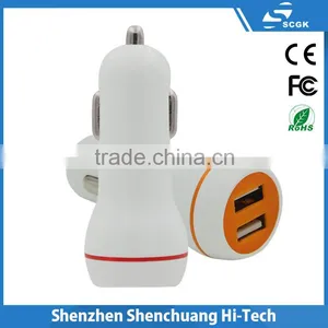 Portable Dual Usb Car Charger 5v2a Custom Dual Usb Car Charger for Cell Phone thumbnail-1
