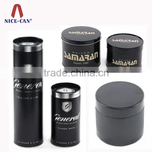2016 New Customized Round Tea Tin Box, Black Tin Cans Made in China thumbnail-1