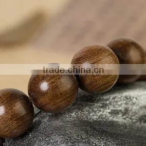 Delicate Golden Sandalwood Tibet Buddhism Prayer Antifatigue Bead Bracelet thumbnail-3