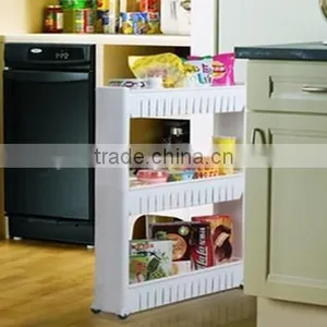Slim Slide Out Tower Storage, Bathroom Storage, Kitchen Storage, 3 Layer Storage thumbnail-1