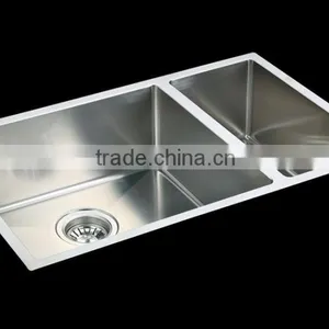 Stainless Steel Undermount Topmount Double Kitchen Sink Made in China thumbnail-3