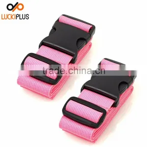 Luckiplus Luggage Straps Suitcase Belt Travel Accessories Luggage Accessory Pink thumbnail-2
