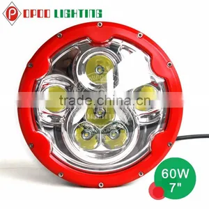 Factory Wholesale Price 60w Round Led Headlight, 7 Inch 12v 24v Round Led Headlight thumbnail-1