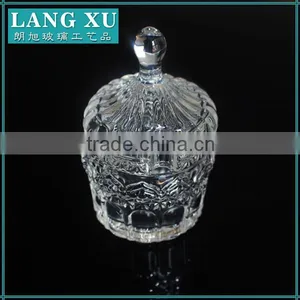 Beehive Crystal Glass Honey Jar With Lid thumbnail-1