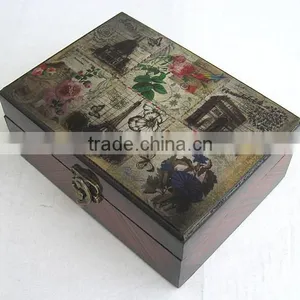 High Quanlity Unfinished Wood Jewelry Boxes thumbnail-1