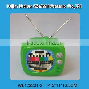 Unique Television Shaped Ceramic Coin Storage Boxes thumbnail-4