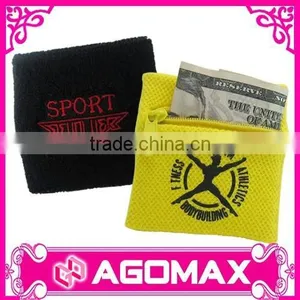 Customized OEM Popular Gift Durable Sports Zipper Sweatband thumbnail-2