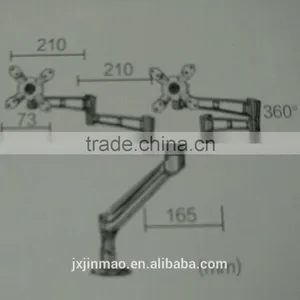 Jiaxing Factory Supply Gas Cylinder Desktop Monitor Arms for Office Use thumbnail-6