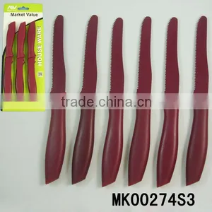 4"S/S 6PCS STEAK KNIFE NONSTICK COATING B/C thumbnail-1