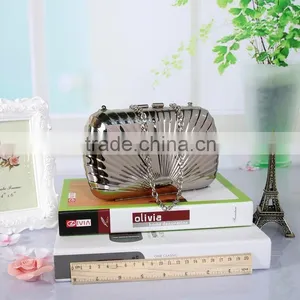 Hard Case Evening Bag Clutch Bag Metal Frame Ladies Bridal Clutch Bags thumbnail-2