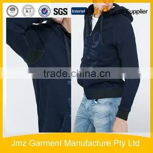Custom Cotton Polyester Full Zip Hoody Jacke For Men thumbnail-3