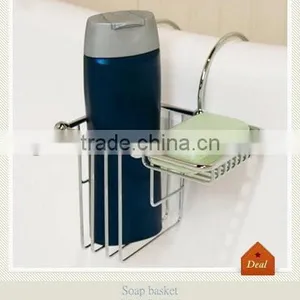 Over the Rim Chrome Soap Basket thumbnail-1