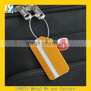 Custom Wholesale Metal Luggage Tags With Leather Supplier's Choice thumbnail-5