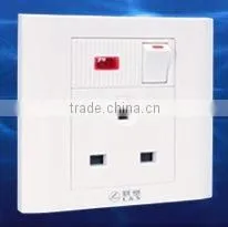 British Standard Electrical Socket With Switch and Indicator thumbnail-1