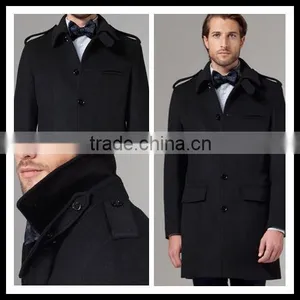 Bespoke Mens Wool Cashmere Overcoat thumbnail-1